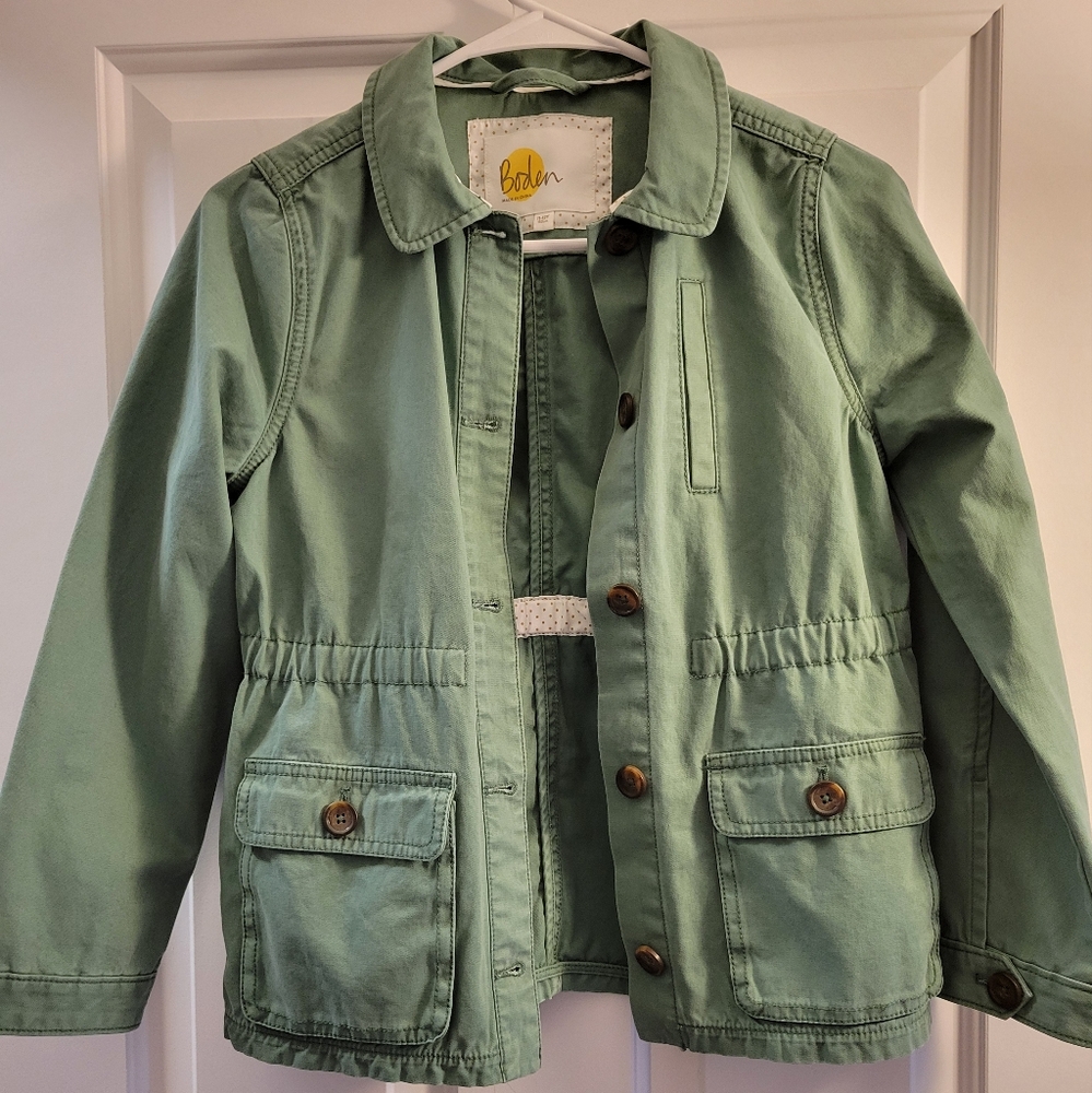 Boden Kids Green Jacket Girls 11-12